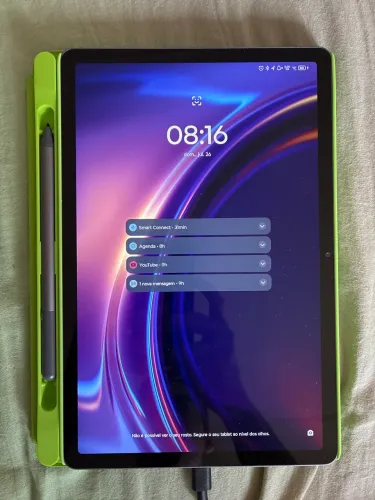 Lenovo Ideatab 8gb RAM, 128 GB, 2.5K 90HZ, Android 15, Wi-Fi, com Caneta e Capa Oficial