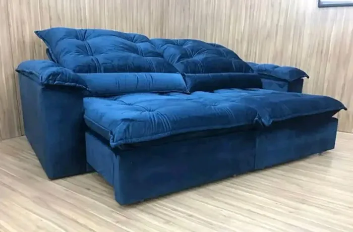 SOFÁ RETRÁTIL RECLINÁVEL C/ FIBRA SILICONE ASSENTO À PARTIR DE R$1.799,99 TEL *