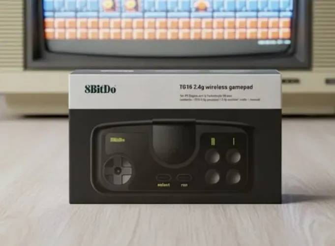 Controle 8BitDo PCE Core 2.4G Para Switch, Mister FPGA, PC, Raspbarry Pi