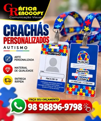 Crachá personalizado