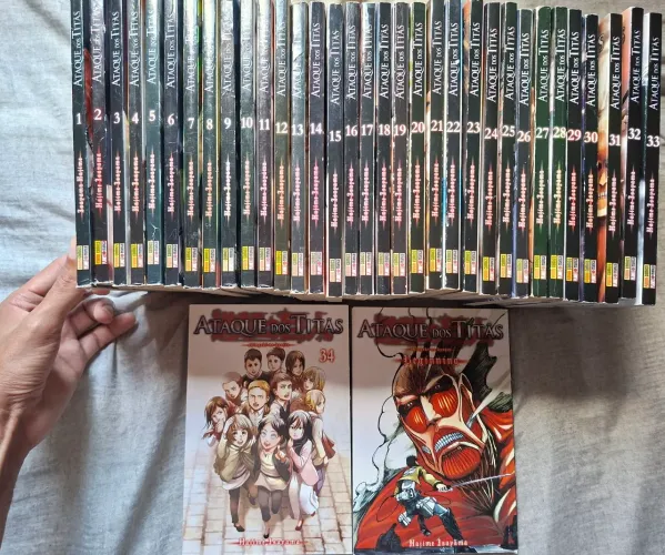 Ataque dos titãs/Attack on titan 1 ao 34(completo)