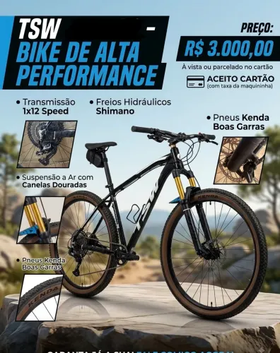 Bicicleta aro 29 MTB TSW 12V