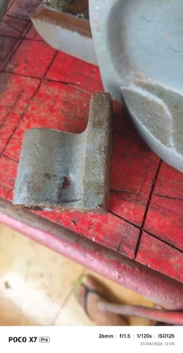 Torno Morsa antiga cabeça de boi n8
