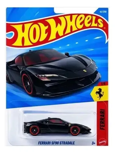 Hotwheels Ferrari SF90 Preta Lote H