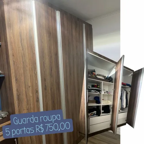 Guarda roupa 5 portas feito por marceneiro