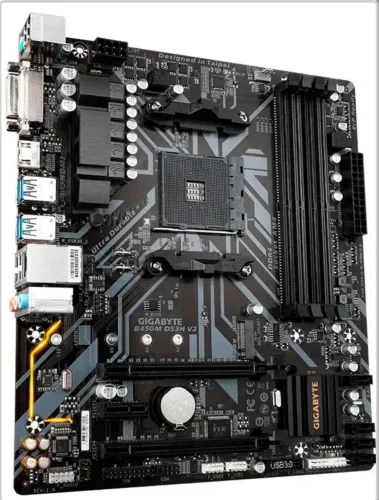 Placa mãe Gigabyte B450M DS3H V2 - AM4