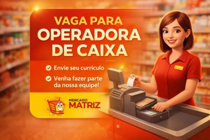 Mercado Matriz contrata Operadora de Caixa