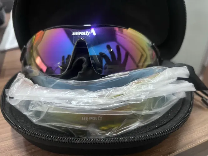 Óculos de ciclismo com várias lentes aparáveis 
