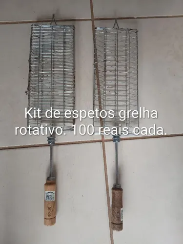 Kit de espetos grelha