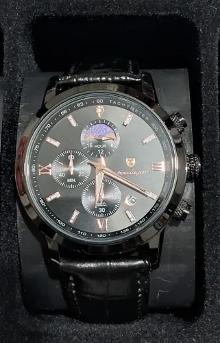 Relógio Poedagar Chronoforge Preto