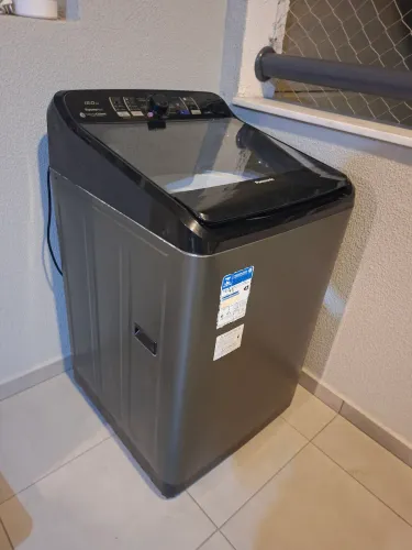 Máquina de Lavar Panasonic 12kg (NA-F120B1) - Sistema Ciclone (Sem Agitador)