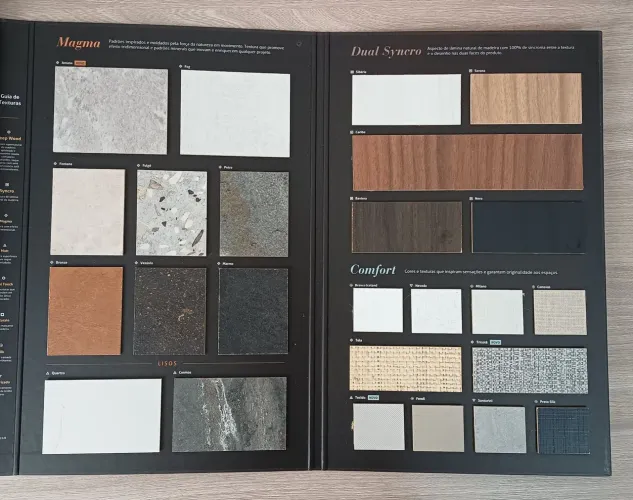 Amostras MDF Mostruário Catálogo Guararapes Design Collection