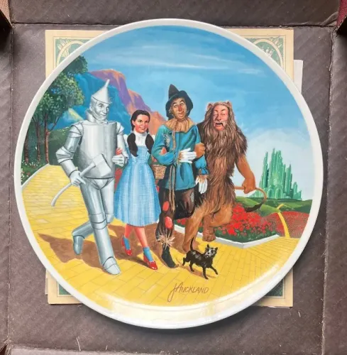 Prato de decoração "Grand Finale" do filme O Mágico de Oz