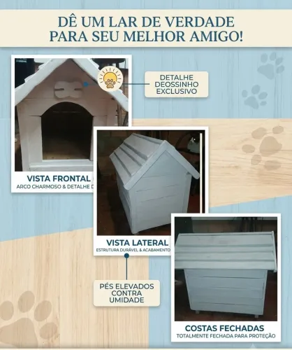 Casinha para cachorro artesã
