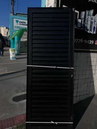 PORTA DE ALUMÍNIO PRETO TODA FECHADA DIRETAMENTE DA FABRICA | 60CM 70CM 80CM