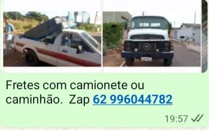 Fretes em geral , pequeno e grande 