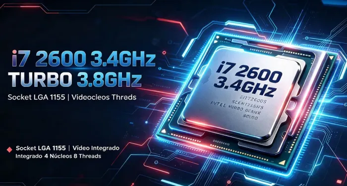 intel icore7 2600 cpu @3.4ghz/3.8ghz