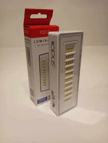 Kit 3 luz de Emergência 30Leds 2W 6500k 100lm IP20 Opus LED 