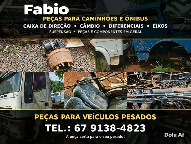 Vendo peças para caminhões e ônibus.
