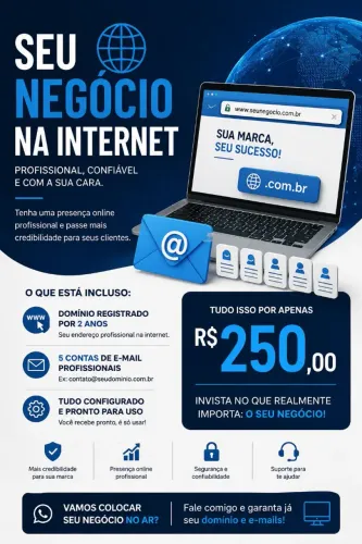 SEU NEGÓCIO NA INTERNET!