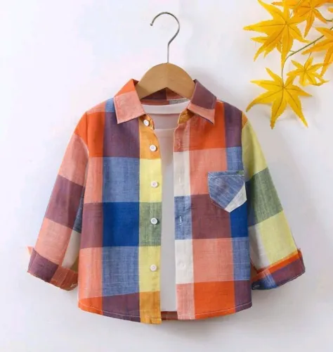 Camisa xadrez infantil 