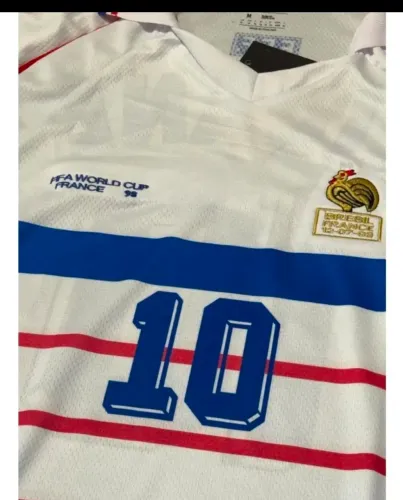 Camisa retro Seleção França Copa do Mundo