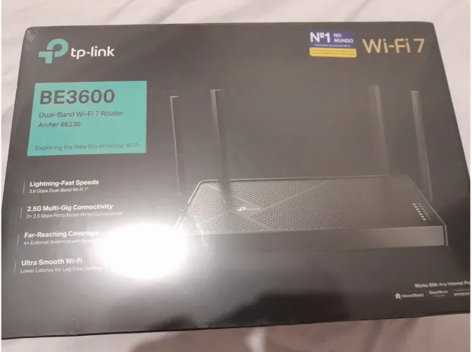 Roteador BE230 TP Link Nova Tecnologia WIFI 7 NOVO E LACRADO