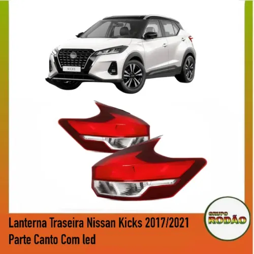 Lanterna Traseira Nissan Kicks 2017/2021 Parte Canto Com led