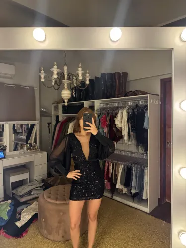 Vestido paetê preto tamanho P
