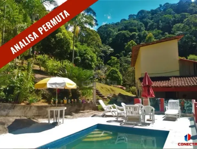 Sítio com casa duplex, piscina, à venda em Santa Leopoldina/Domingos Martins