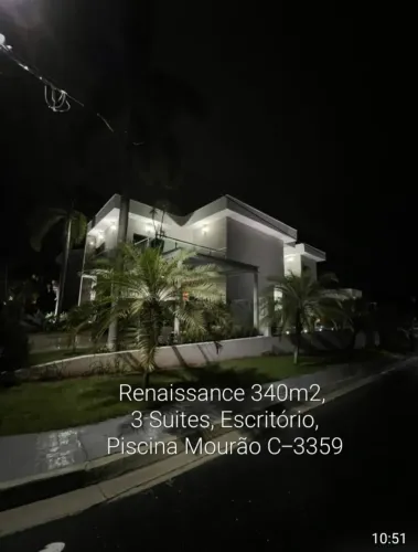 Renaissance, Linda Duplex, 340m2, 3 Suítes, Piscina. Mobiliada. RUA PRINCIPAL. IMPERDÍVEL!