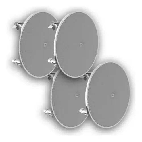 Kit 4 Caixas Arandelas Embutir Gesso Jbl 6co3r+ Redonda 140w