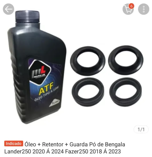Kit retentor de bengala Lander Fazer 2018 a 2024
