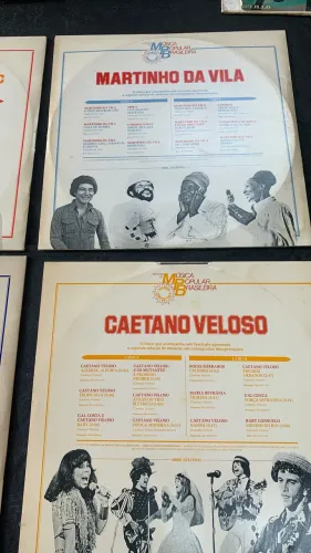 6 Lendas vivas da MPB, Chico, Caetano, Gil, Paulinho, Martinho e João Bosco 6 LPs