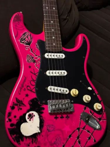 Guitarra Eagle - Captadores Wilkinson - EGP-10 Custom Rosa