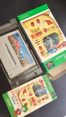 Jogo Sim city original super famicom snes