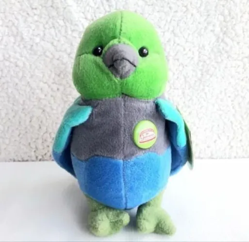 Pelúcia periquito antarctica guaraná colecionável