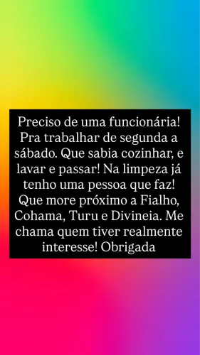 PRECISO URGENTE (DOMESTICA)