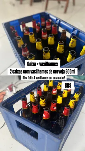 Vasilhames + caixa