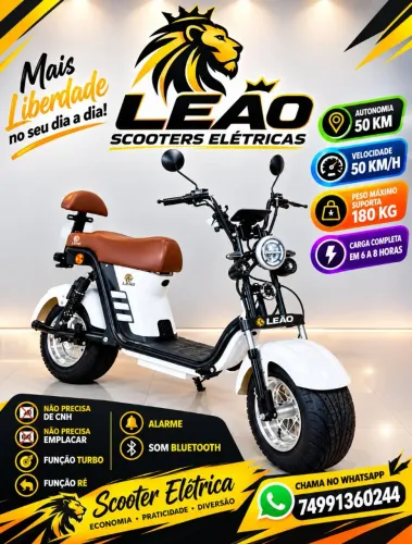 Scooter elétrica estilo Harley x13 zero km
