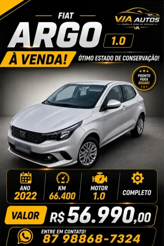 Fiat Argo 1.0 6V Flex. 2022