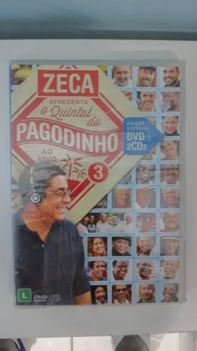1 DVD + 2 CDs  Zeca Pagodinho I Zeca Apresenta O Quintal Do Pagodinho 3 Ao Vivo Lacrado