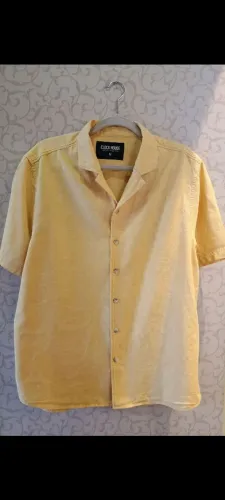 Camisa masculina Clock House g manga curta gola aberta