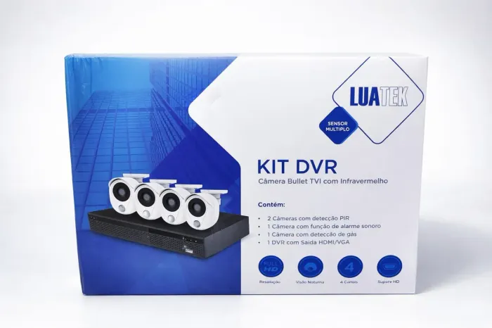 KIT DVR LUA TEK LKK -3114-4 CÂMERA