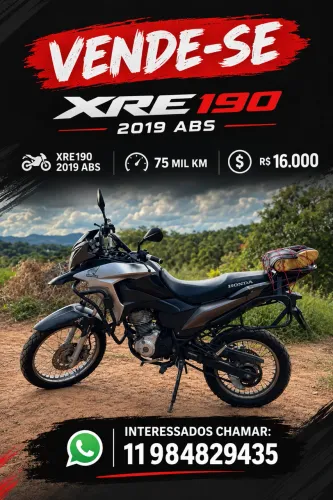 XRE190 ABS 2019