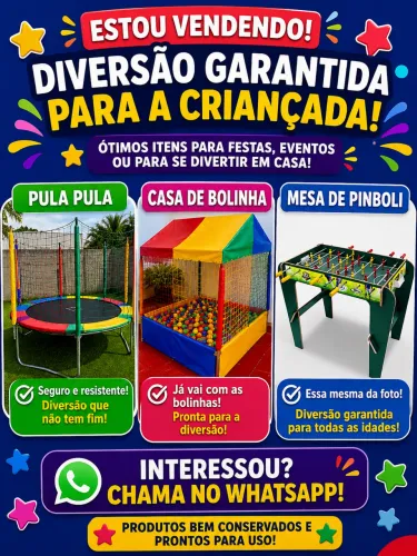 Vendo, pula pula. Casinha de bolinha já com as bolinhas
