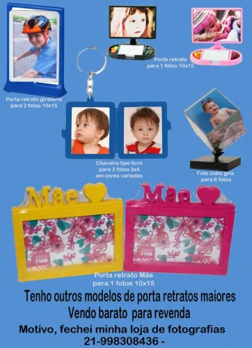 Porta retratos - chaveiros -