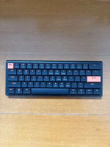 Teclado mecânico low profile switch vermelho