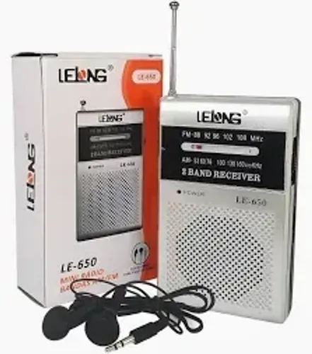 Rádio Am/fm/sw Lelong Le-650 Portátil E De Alta Qualidade