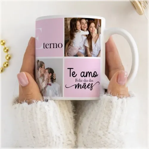 Caneca Dia das Mães Personalizada com Foto - Presente Emocionante
